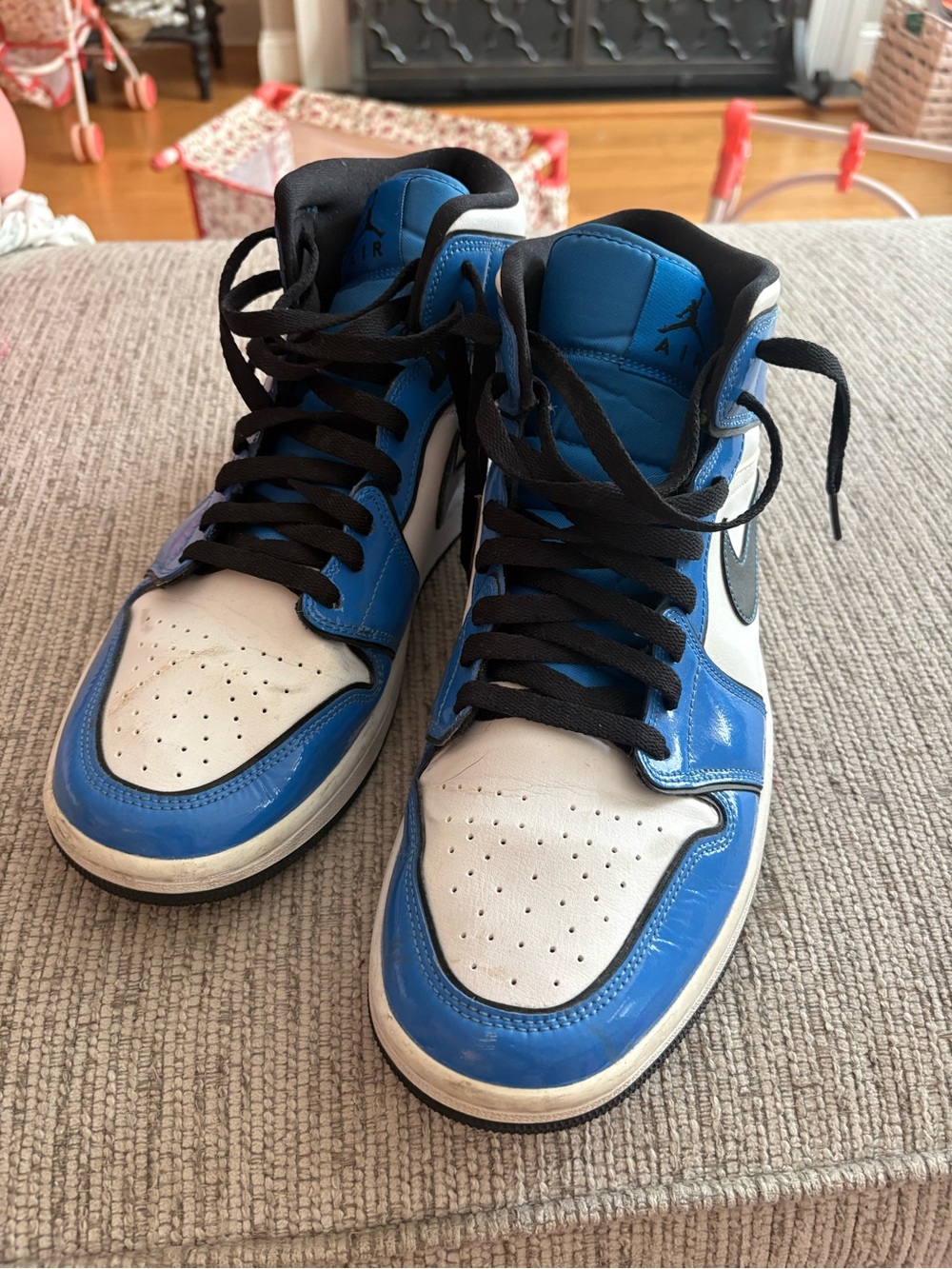 Jordan Men’s Athletic Shoes — White / Black / Game Royal - Picture 6 of 6